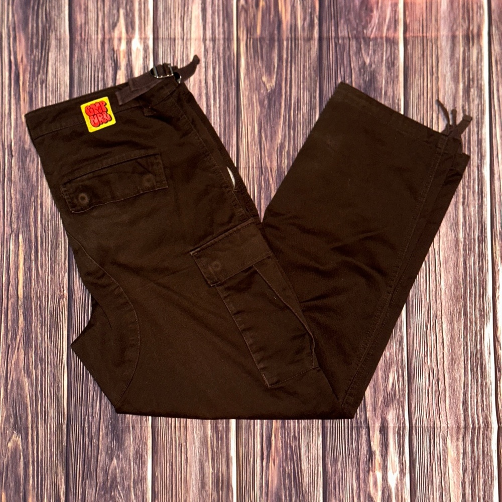 EMPYRE Mens Brown Cargo Relaxed Fit Pants